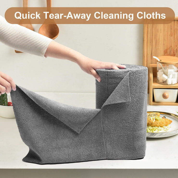 Microfiber Reusable Cleaning Cloth Roll (25x25cm · 20s/roll)