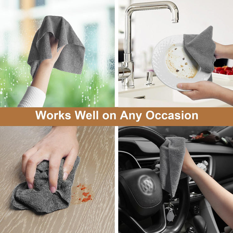 Microfiber Reusable Cleaning Cloth Roll (25x25cm · 20s/roll)