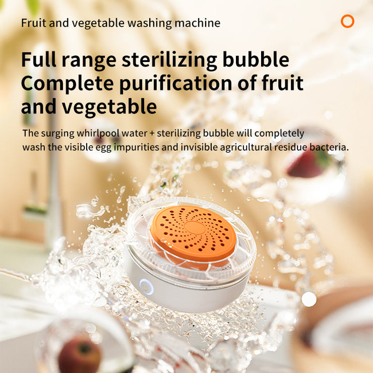 Wireless Fruit & Veg Cleaner | 99.9% Pesticide Removal